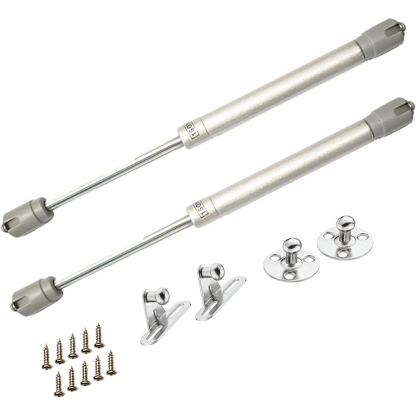 Hydrauliske gasfjedre til løft af døre, skab, køkkenmøbler, hængselsdæmper, 150N/15kg 270 mm, pakke med 2