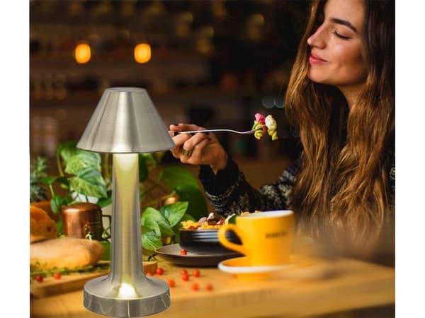 Nattbordslampe berøringslampe 3-trinns trådløs