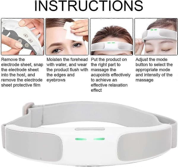 Elektrisk hovedmassager, hovedmassager søvninstrument, hovedmassager med vibration til hovedmassage