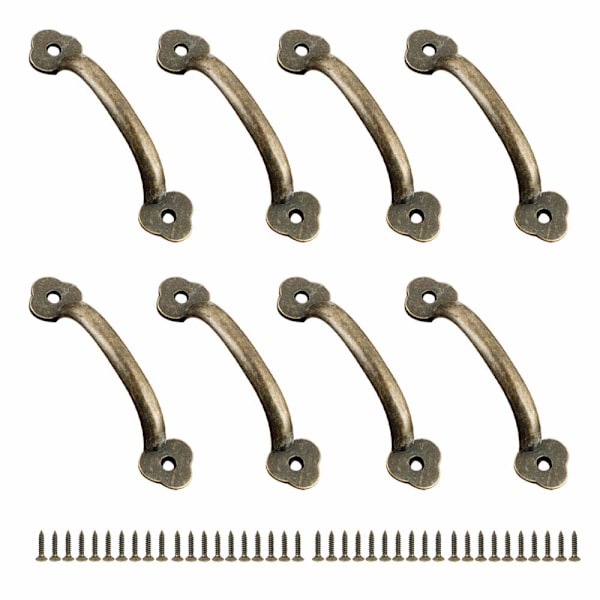 8 kpl Kaappi-kahvat Ovikahva Rustiikki Spindle Kahva Sinkkiseos Keittiön Navettaoven Puutarhan Alennus (100mm) 64MM