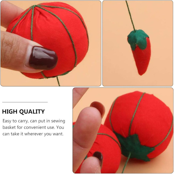 10 kappaletta tomaatti-neulamatto ompeluneulamatto kangasneulapidike DIY käsintehty risti räätälin työkalut 5cm