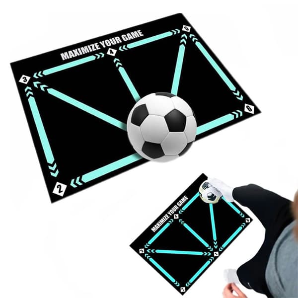 Fodboldtræningsmåtte - Dribling og Teknik 60×90 cm