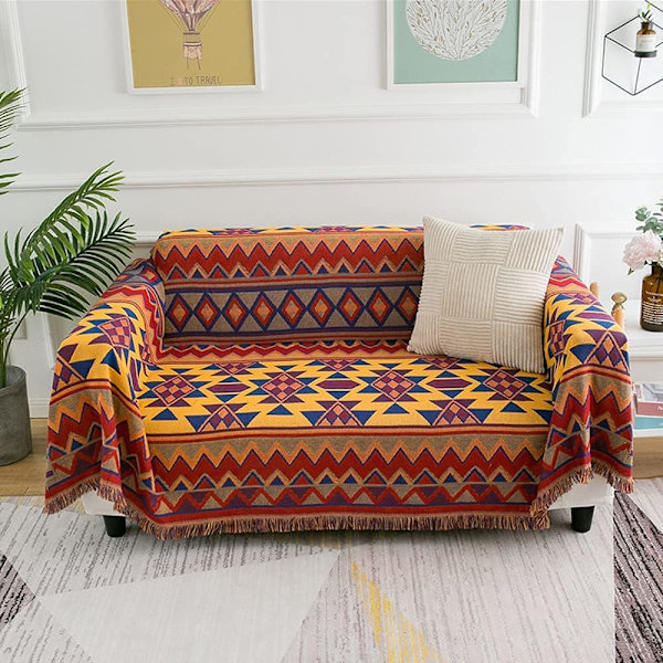 Sofatæppe, Sofakast, Sengetæppe, Rejsetæppe, Dekorativt tæppe, 130cm*180cm