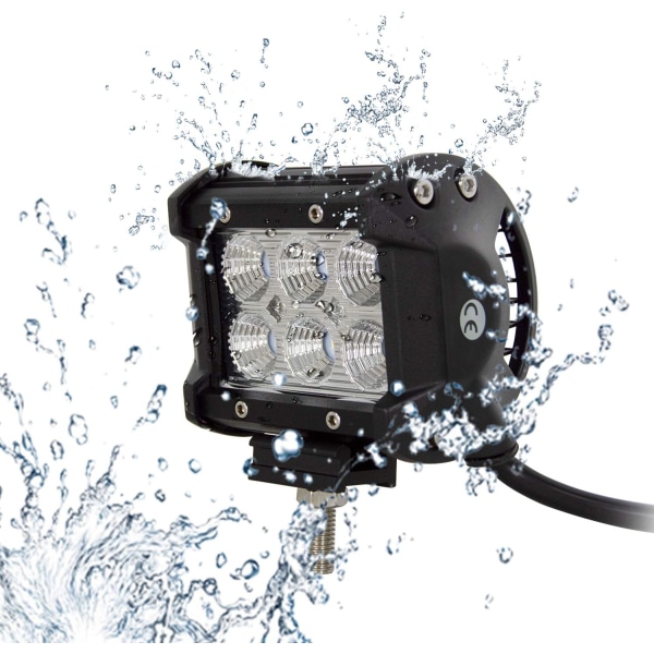 4 tommer 10,2 cm 18W kørelys bjælke oversvømmelse LED arbejdslys kombination bjælke DC 12V-24V 6000K Offroad 4x4 køretøjer ATV UTV'er