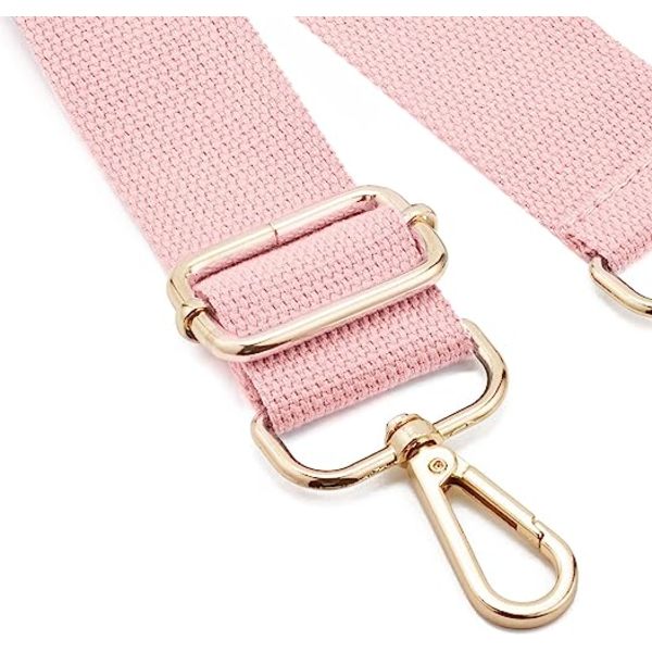 Bred skuldertaske rem udskiftning justerbar bælte lærred taske crossbody håndtaske