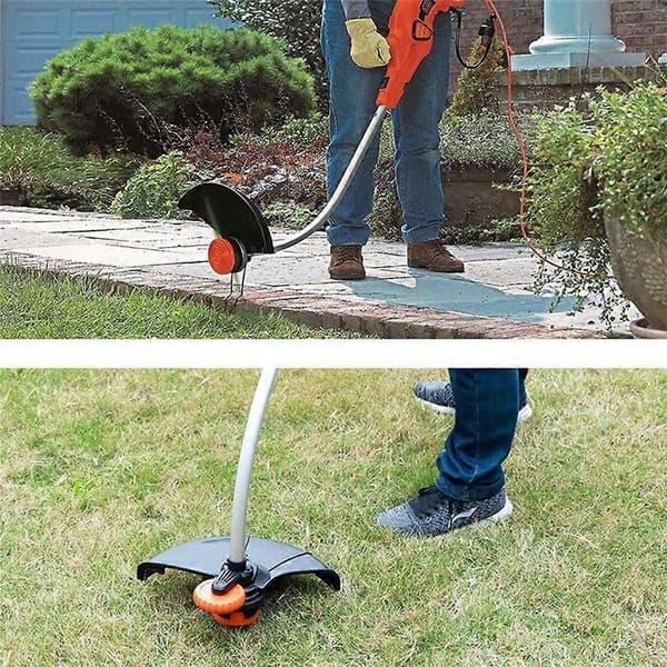 För Black &amp; Decker Gräsklippare 10 DF-080-BKP Nylon Trådspolar + 2 RS0011 Spolkapslar