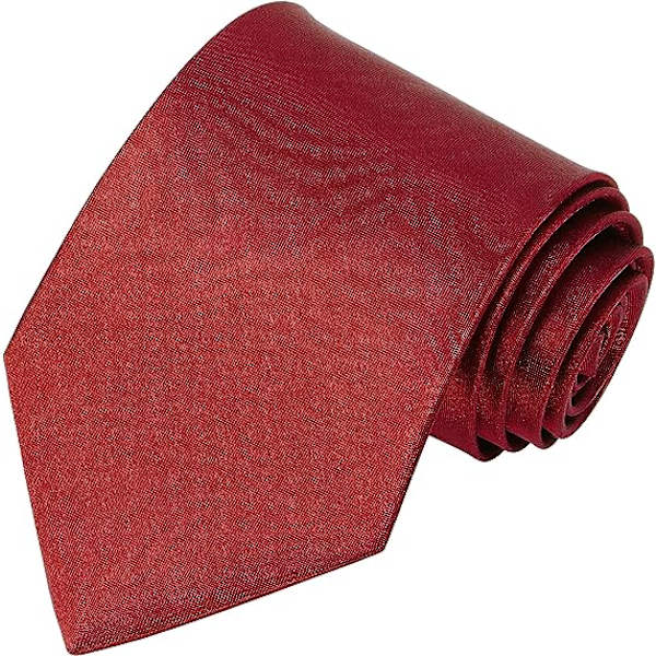 Menn slips - Ensfarget slips til menn Bryllup Forretning Formelle slips Claret