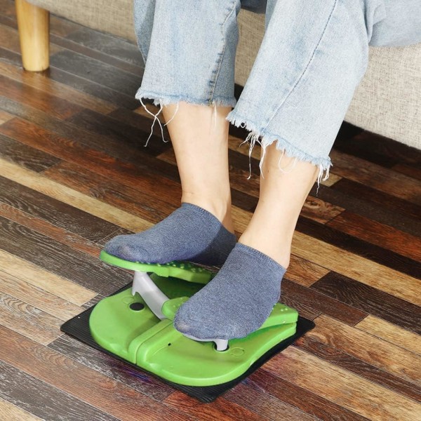 Mini Stepper Under Desk Exerciser Fodpedal Sammenklappelig Fitness Trappe Stepper Grøn Pedal Træningsmaskiner