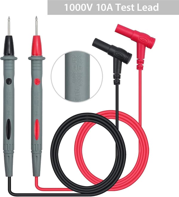 PCS 1000V/10A Digital Multimeter Probe Multimeter Ledningskabel Probe Multimeter Pen Udskiftning Rød/Sort