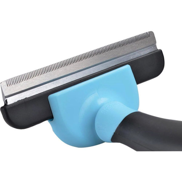 Kattebørste/HundeBørste Pet Grooming Tool Shedding Tool Brush med 4 tommers kantblad for shedding kort eller langt hår kjæledyr