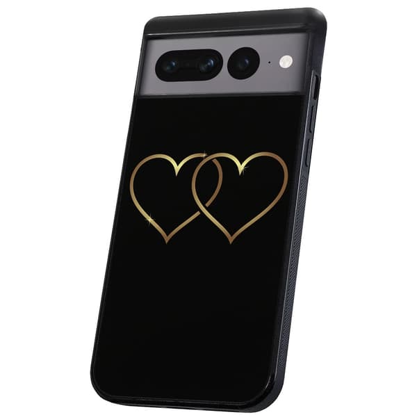 Google Pixel 7A - Skal/Mobilskal Dubbla Hjärtan