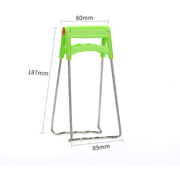 Premium Kvalitet Rustfrit Stål Hot Bowl Clip Pot Foldbar Fadholder Damper Lifter Picker Varmeisoleringsplade Tong Anti-hot Clamp Gripper