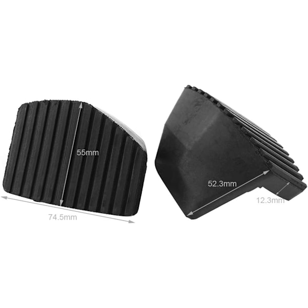 Pedalskydd, koppling bromspedal gummiskydd för Peugeot för Citroen 1007207208 C3 C4 C5 C6 C8 2 st/parti