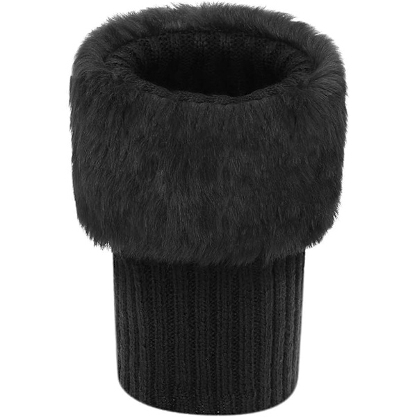 Dam flickor varma boot cuffs korta virkade boot cover damer mjuka och bekväma boot strumpor manschett snö strumpor