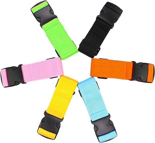 4-pack resväskor remmar för resväskor rem resebälten tillbehör multiduty Yellow
