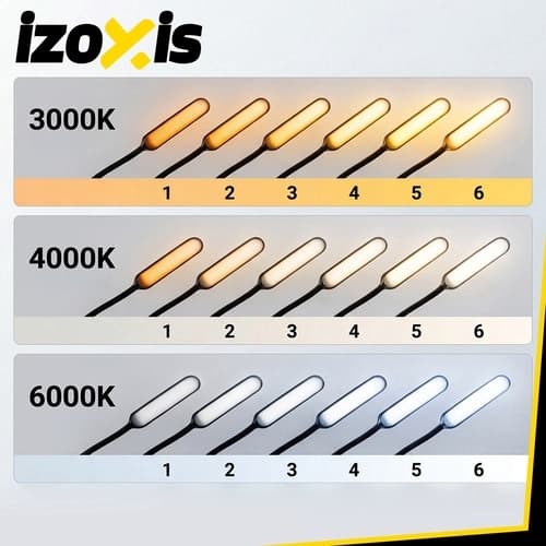LED-lattiavalaisin joustavalla varrella - 180 cm