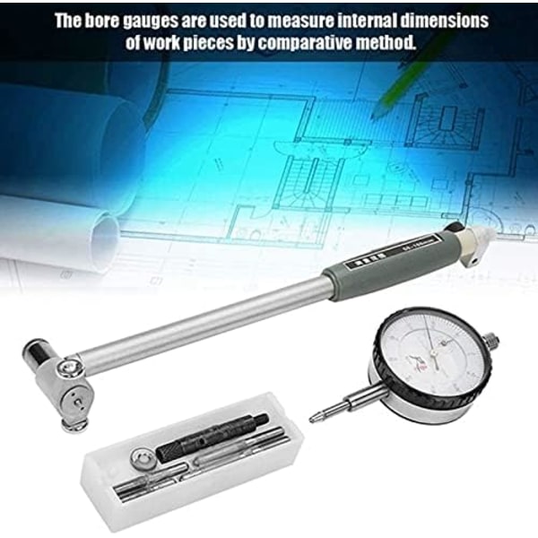 Dial Bore Gauge 50-160mm 0,01mm Præcision Balance Hulindikator Motor Cylinder Mikrometer Måleinstrument Tester Værktøj