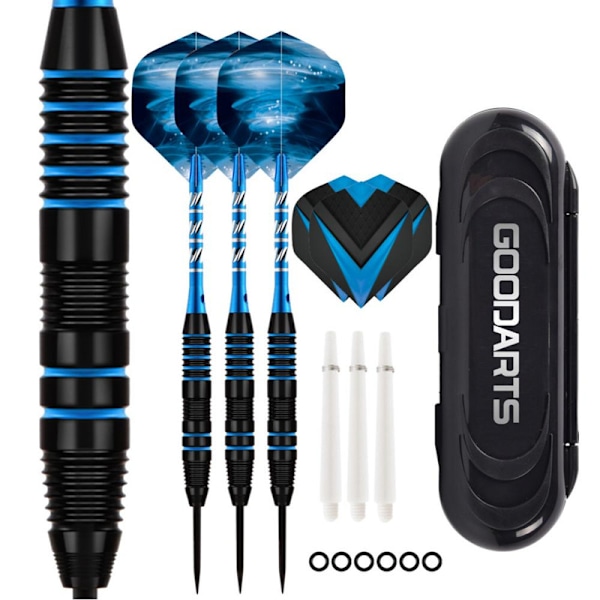 3-pack Stålspets Dartset Professionella Dart 22g (blå)