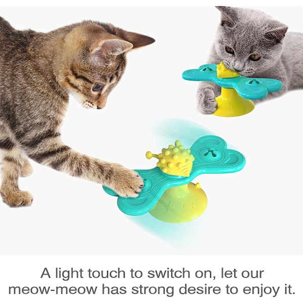 Pinwheel Catnip Butterfly Toy Cat Toy Indoor Kitten Pet Supplies Cat Chase Toy Birthday Gift