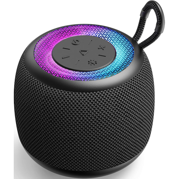 Bluetooth-kaiutin Mini kannettava langaton ulkokaiutin RGB-valoilla 360° Surround Stereo Bass Bluetooth V5.3 Pienet kaiuttimet