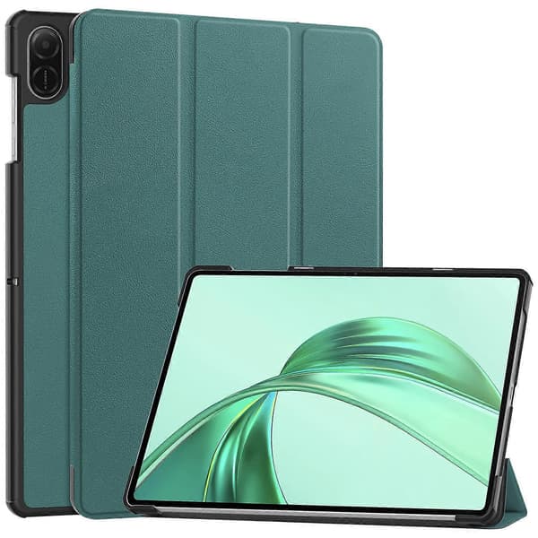 For Honor Pad X8a Deksel Anti-Fall Lær Stativ Tablet Cover - Sortaktig Grønn