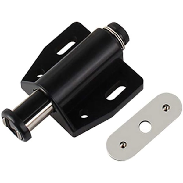 Magnetisk tryklås 12 stk. Heavy Duty Sort Skabsskuffe Magnetlås Tryk