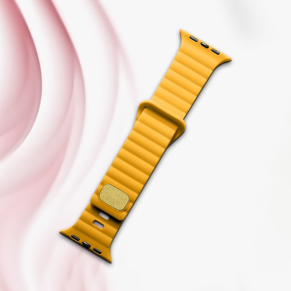 Kompatibel med Apple Watch-rem 41mm / 40mm / 38mm Fleksibel og blød silikone gul