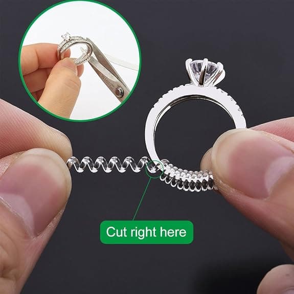 15 stk. ringstørrelsesjusterer ringbeskyttelsespuder til løse ringe (2mm/3mm/5mm)