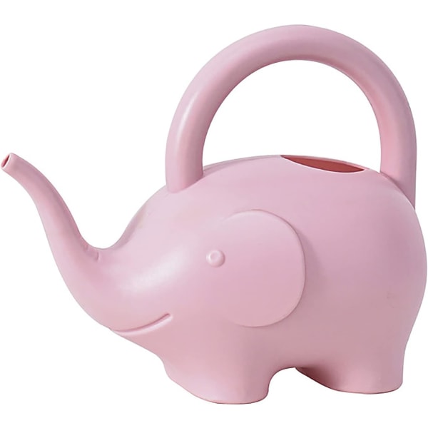 Pink Elephant Watering Can, 1 L Elephant Shape Watering Can Pot Plastic Cute Animal Watering Cans for Flowers Plants Succulents Potted