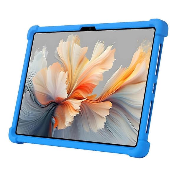 För Lenovo Yoga Tab Plus/Pad Pro AI Silikonfodral med Ställ Robust Skydd - Mörkblå