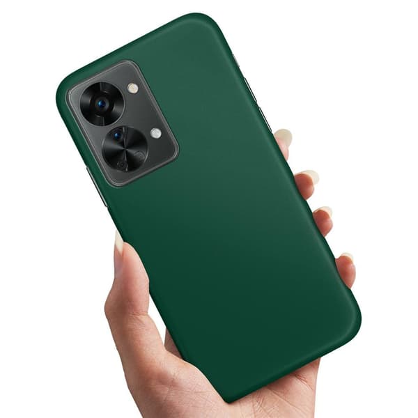 Kotelo / matkapuhelinkotelo OnePlus Nord 2T:lle - Tummanvihreä