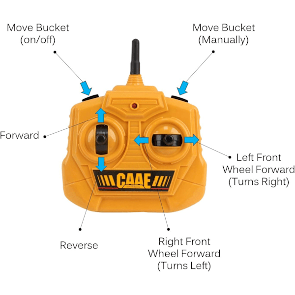 13,5\" RC Bulldozer Full Funktion 1:24 Skala 2,4GHz Elektrisk Fjärrkontroll Radio Grävmaskin Bil Klar-att-köra för Barn Pojkar