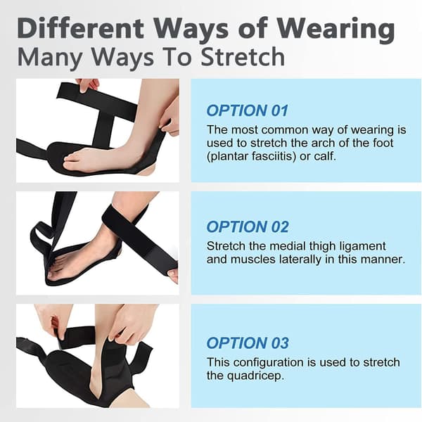 Yogarem för bensträckning, yogabälte, stretchband för träning, flexibilitet, fotledsbandssträckning, utrustning för hamstringsträckning, justerbara öglor, pilates