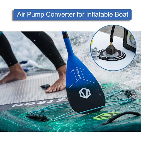 2PCS SUP Pump Adapter, Luftventil Adapter för Snabb Uppblåsning av Kanoter, Paddelbrädor, Stand Up Paddles, Kajaker