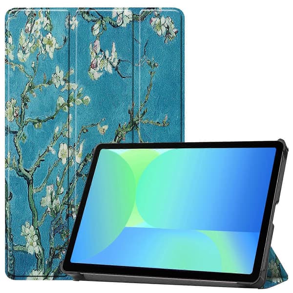 Fodral för Samsung Galaxy Tab S10 FE/S9 FE Mönstertryckt Läderställ Tablet Skydd