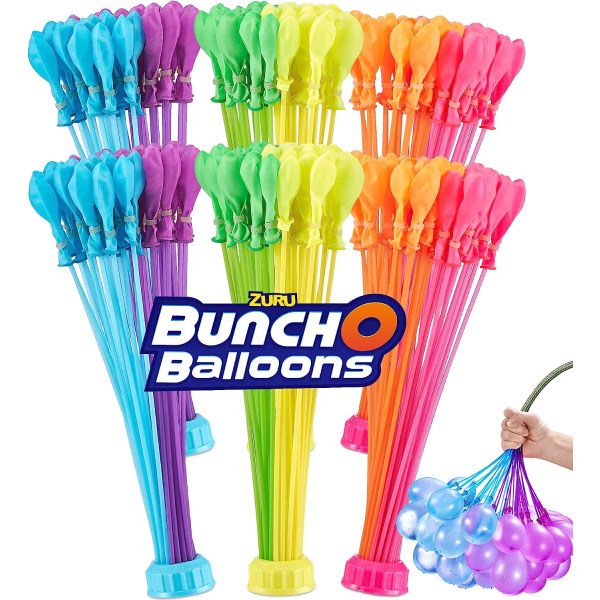 100+ snabbfyllande självförslutande tropiska färgglada vattenballonger för utomhusfamilj, vänner, barns sommarnöje, mixade färger