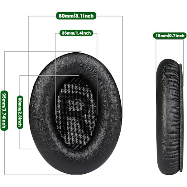 Udskiftning af ørepuder, der er kompatible med Bose Quiet Comfort 35 25 15 2 Bose QC2 QC35 QC25 QC15
