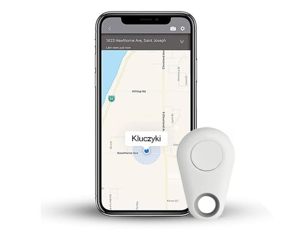 Nøkkelring telefon nøkkelfinner bluetooth nøkkelfinner signal sender white