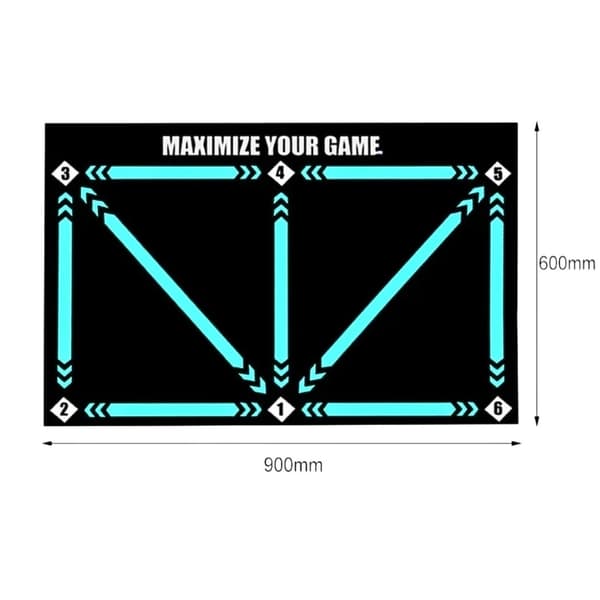 Fotbollsträningsmatta - Dribbling och Teknik 60×90 cm