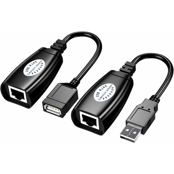 USB-förlängare 50 meter usb-förlängningssignalförstärkare usb2.0 till RJ45 nätverksförlängare