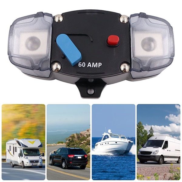 Bilsäkringshållare 12V-48V ljudsäkringssystem för bil, husbil, båt (300A)