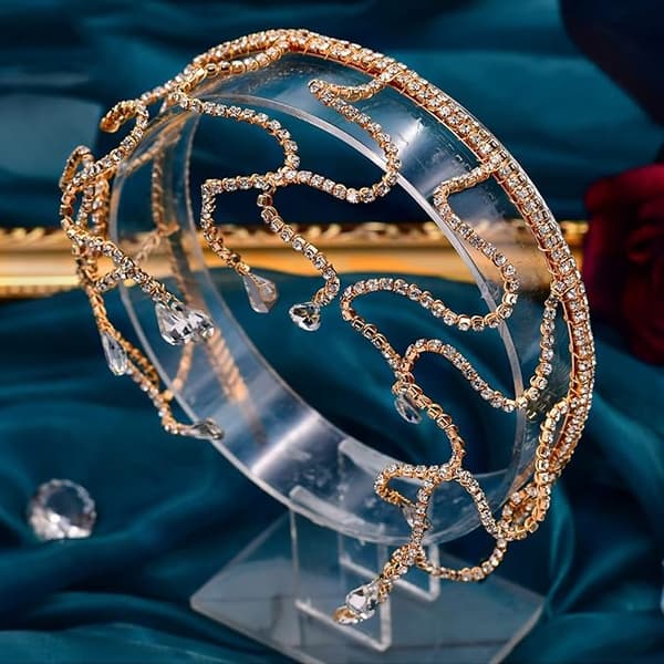 Rhinestone Hodeplagg, Kjoletilbehør, Hårbånd, Håndlagde Pannebånd