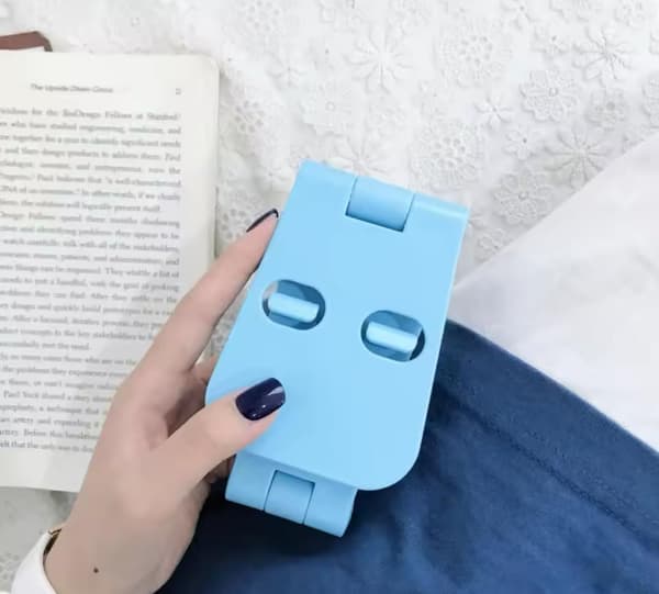 Justerbar smartphone- og desktopstander, blå Blue