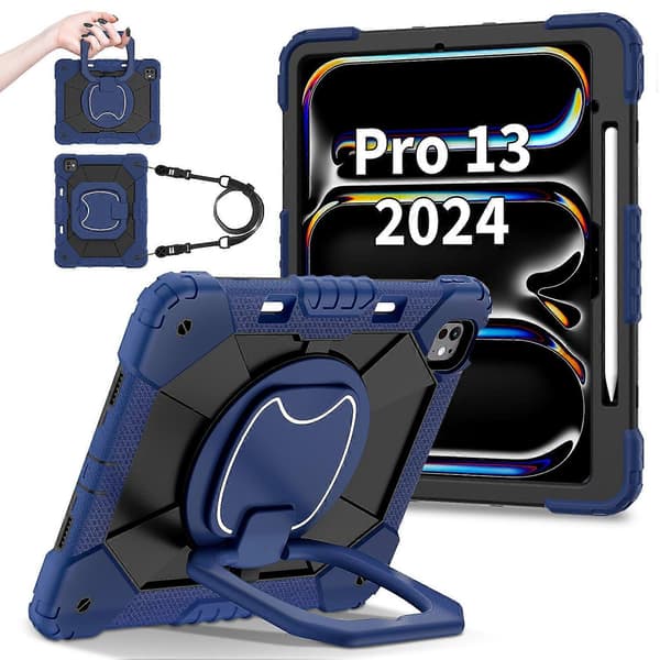 Ställfodral i silikon+PC för iPad Pro 13 (2024)
