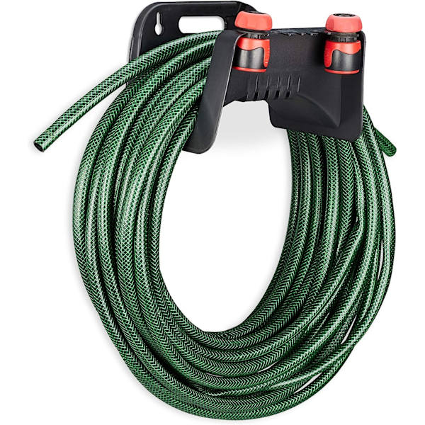 Holder, Veggmontert Plast, Oppheng for Hageslange, Svart 10025545