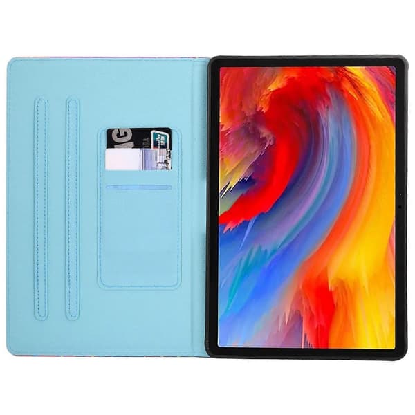 Fodral för Lenovo Tab M11/Xiaoxin Pad 11 2024 Mönstertryck PU Läder Ställ Tablet Skydd