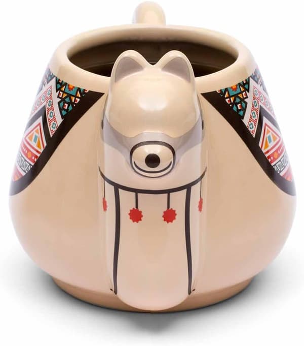 Lama Mugg, Keramik Beige 16.5 x 8.5 x 7 cm