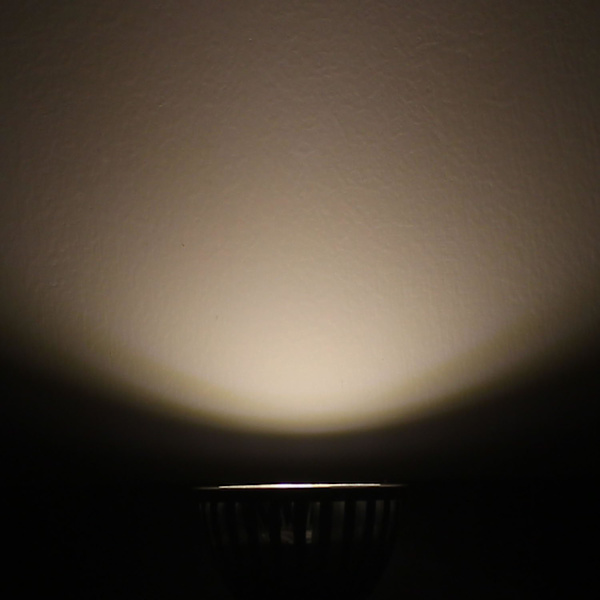 6 stk, MR16/GU5.3 COB LED-pære, 3W / 210lm, DC 12V, varm hvit 2700K, tilsvarende 20W halogenpære, ø50x52, 90° strålevinkel