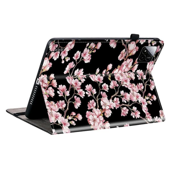 För Xiaomi Pad 7 Pro/Pad 7 Läderfodral Mönstertryckt Ställ Tablet Skydd med Kortfack