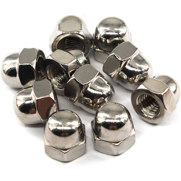M10 Acorn Cap Nut Hex Nut Set 304 Rustfrit Stål (20 stk.)